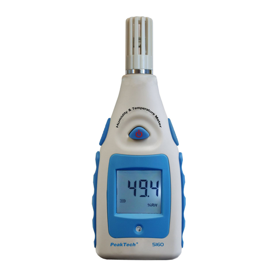 PeakTech 5160 Manual De Uso