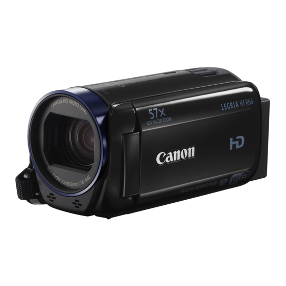Canon LEGRIA HF R66 Manual De Instrucciones