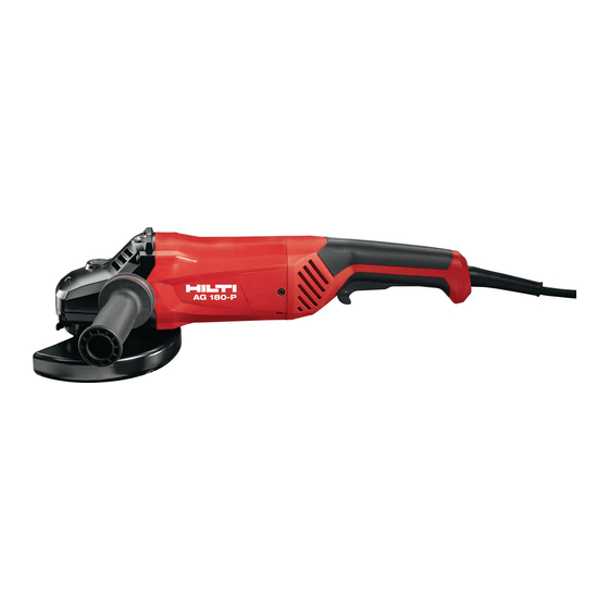 Hilti AG 180-20 D Manual De Instrucciones