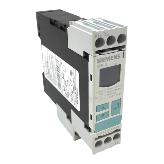 Siemens SIRIUS 3UG4633-1 Serie Instructivo