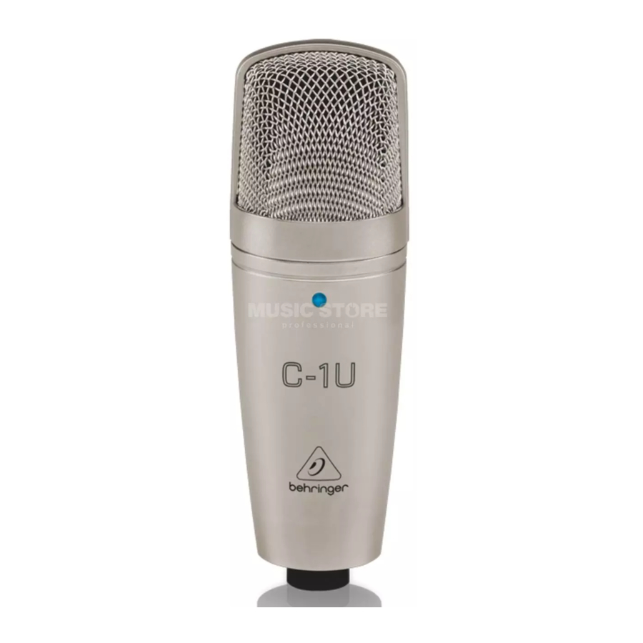 Behringer C-1U Manual Del Usuario