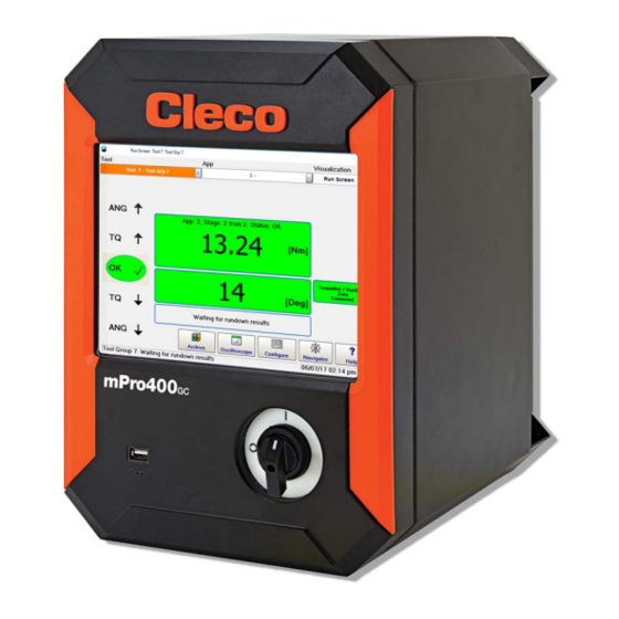 Apex Cleco mPro400GCD-P Manuales