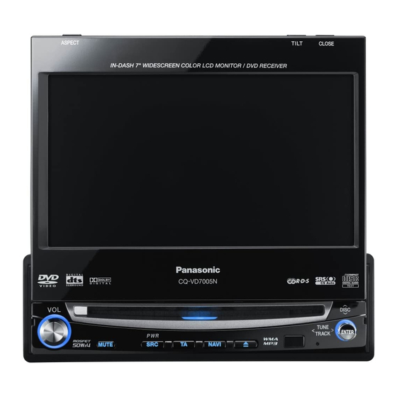 Panasonic CQ-VD7005U Manual De Instrucciones