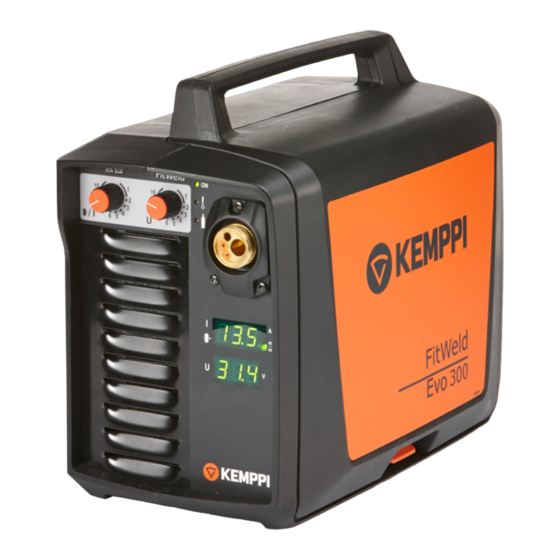 Kemppi FitWeld Evo 300 Manual De Instrucciones