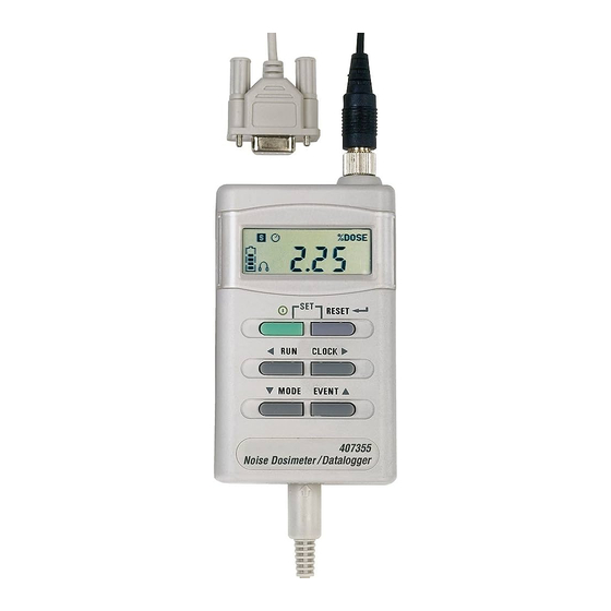 Extech Instruments 407355 Manual Del Usuario