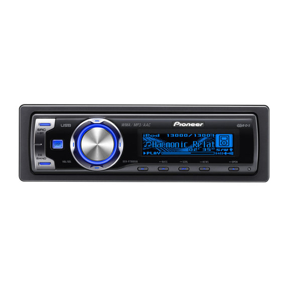 Pioneer DEH-P7900UB Manual De Instrucciones