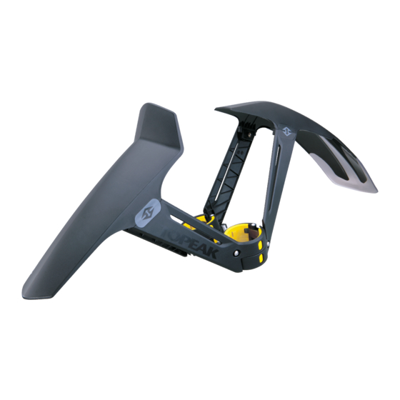 Topeak DeFender XC1 Guia Del Usuario