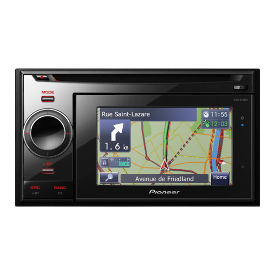 Pioneer AVIC-F320BT Manual Del Operacion