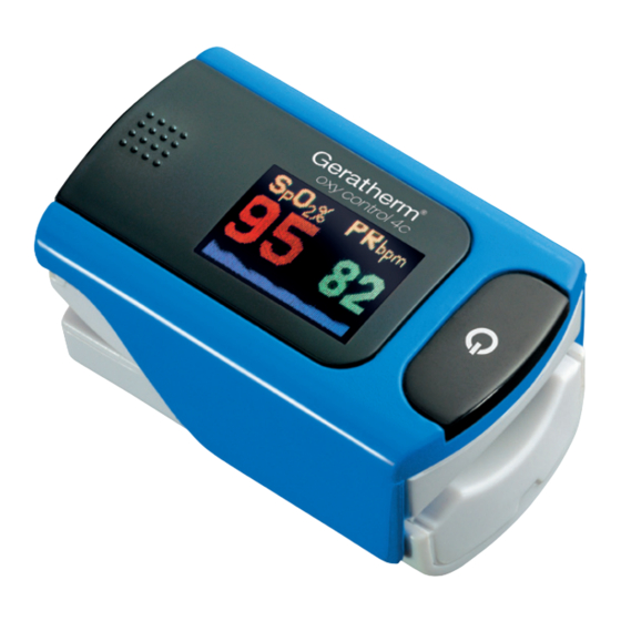 GERATHERM oxy control 4c Instrucciones De Uso