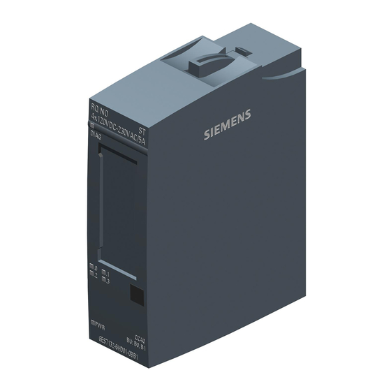 Siemens SIMATIC RQ 4x120VDC-230VAC/5A NO ST Manual De Producto