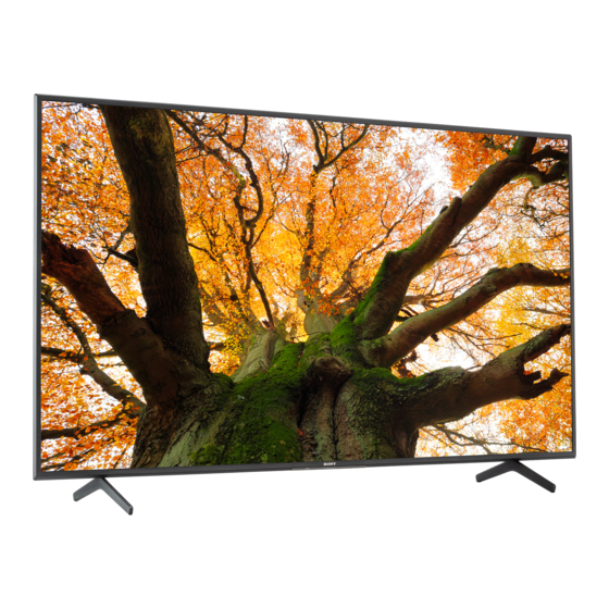 Sony Bravia KD-65X80J Guía De Referencia