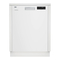 Beko DUT25401W, DUT25401X, DUT25401B - Lavavajillas de control frontal, con manija de bolsillo, manual de 5 programas