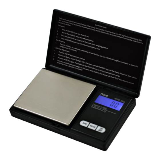 American Weigh AWS Serie Manual De Instrucciones