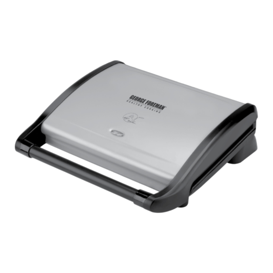 George Foreman GRV80 Guia De Inicio Rapido