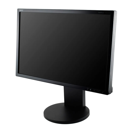 NEC MultiSync EA221WM Manual Del Usuario