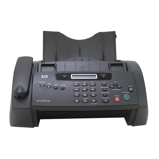 HP Fax 1040 Serie Manuales