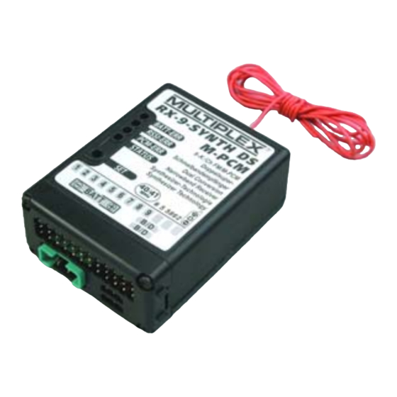 Multiplex RX-7 SYNTH DS M-PCM Instrucciones