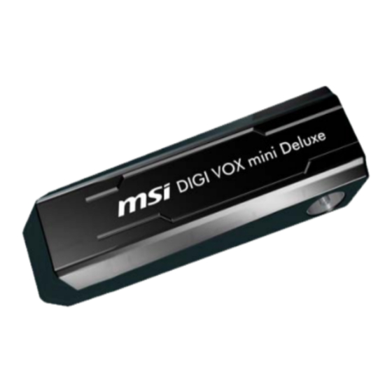 MSI DIGI VOX mini Deluxe Manuales