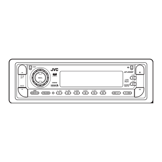 JVC KD-AR800 Manual De Instrucciones