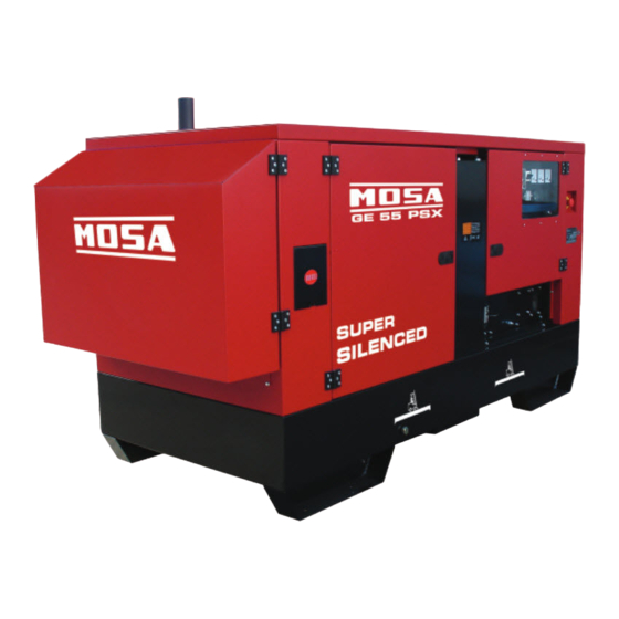 Mosa GE 55 PSX Manual De Uso Y Mantenimiento Catálogo De Piezas De Recambio