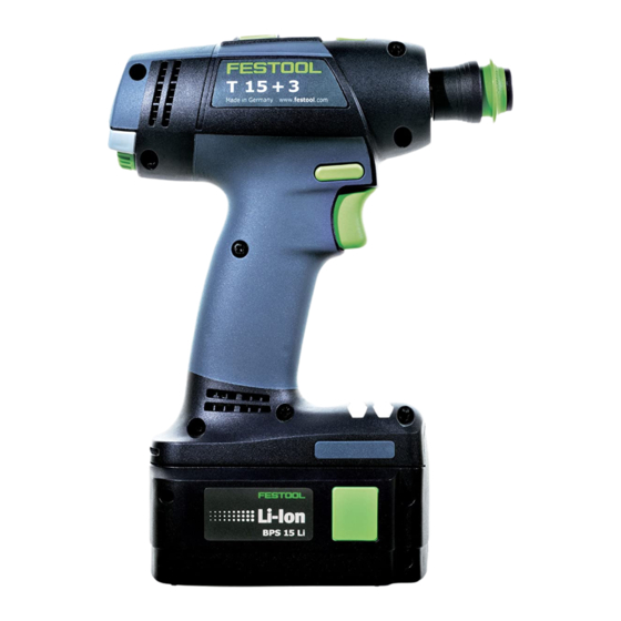 Festool T12+3 Manual De Instrucciones