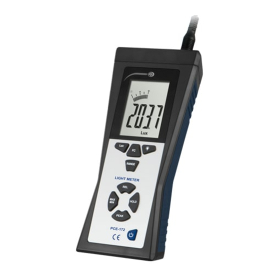 PCE Instruments PCE-172 Manual De Instrucciones