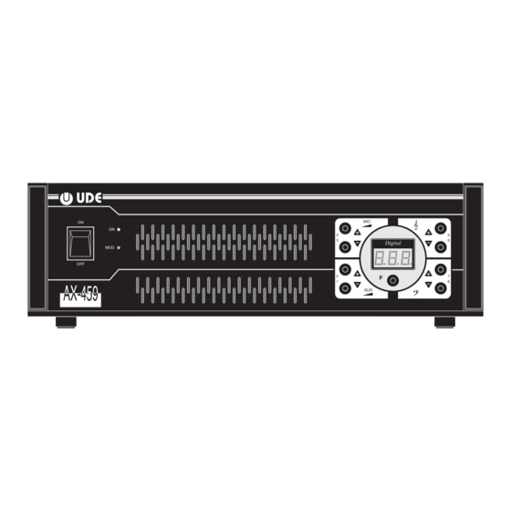 UDE AX-459 Manual Del Usuario