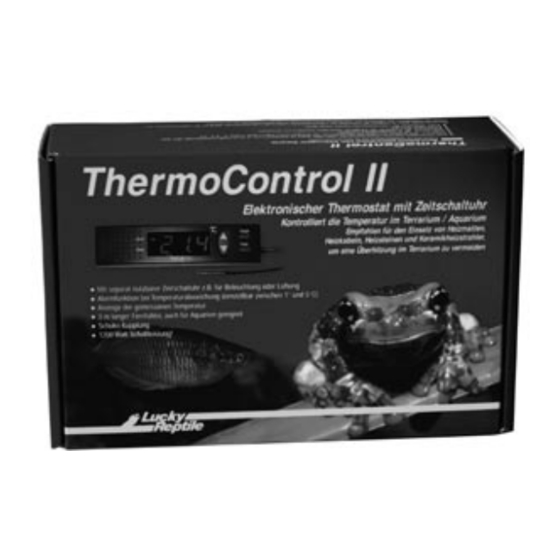 Lucky Reptile Thermo Control II Manual De Instrucciones