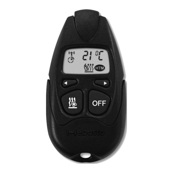 Webasto Telestart T100 HTM 869 Instrucciones De Uso