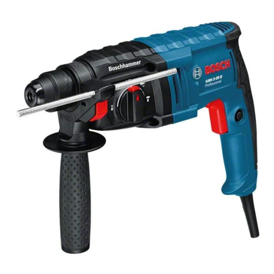 Bosch Professional GBH 2-20 D Manual Original