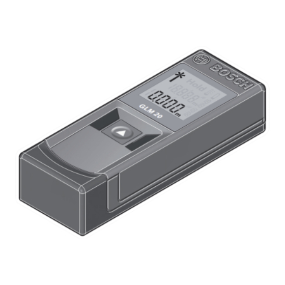 Bosch GLM 20 Manual Original