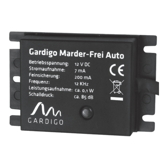 Cardigo MARDER- FREI AUTO Manual De Instrucciones