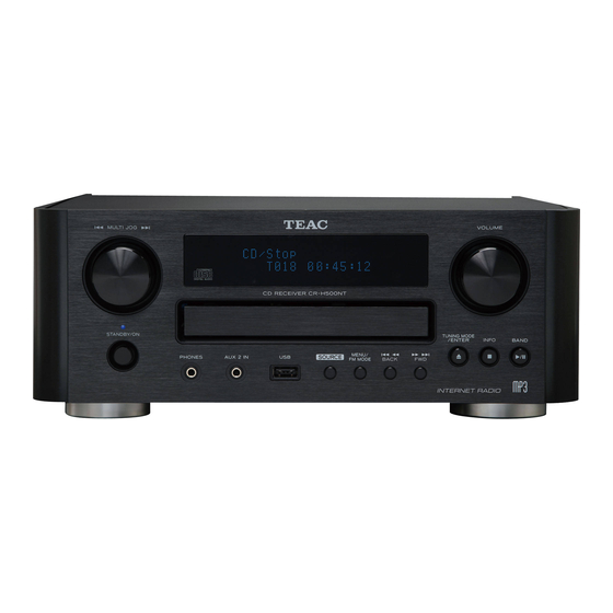 Teac CR-H500 Manuales