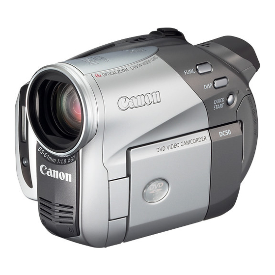 Canon DC50 Manual De Instrucciones