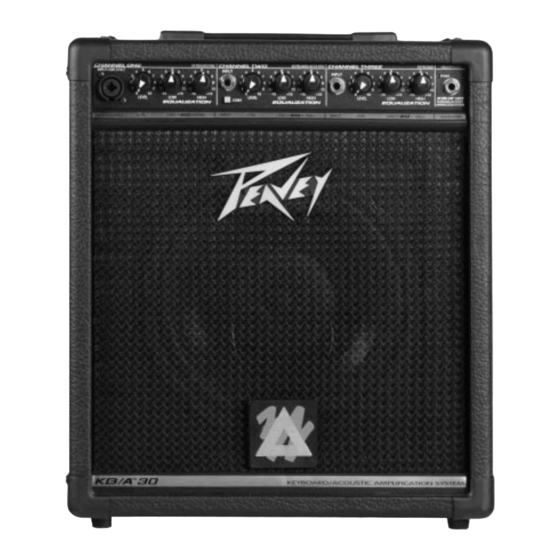 Peavey KB/A 30 Manuales