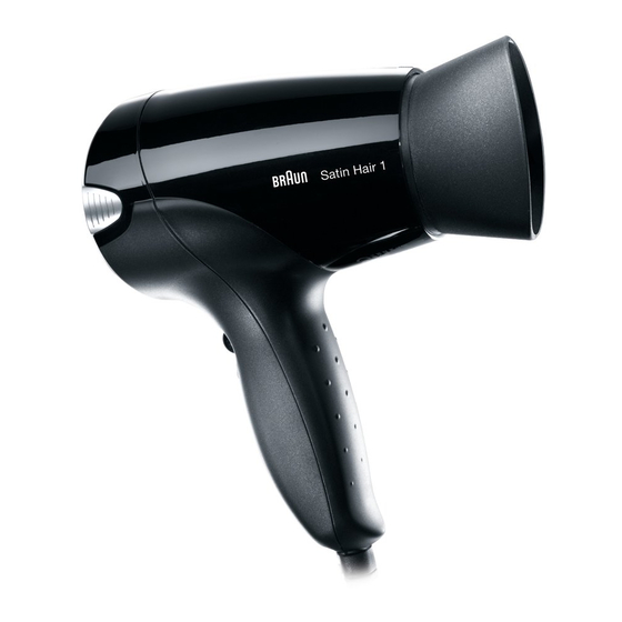 Braun Satin-Hair 1 HD 110 Manual De Instrucciones