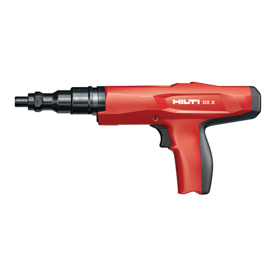 Hilti DX 2 Manual De Instrucciones