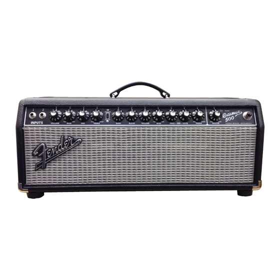 Fender Bassman 500 Manual De Instrucciones