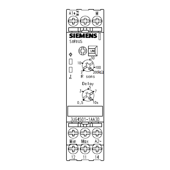 Siemens SIRIUS 3UG4501 Instructivo