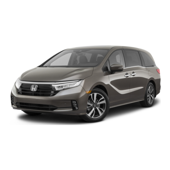 Honda Odyssey 2021 Manuales