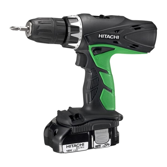 Hitachi Koki DV 14DCL2 Instrucciones De Manejo