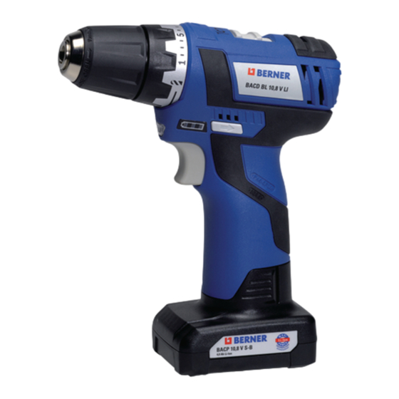 Berner BACD BL 10,8 V Manual Original