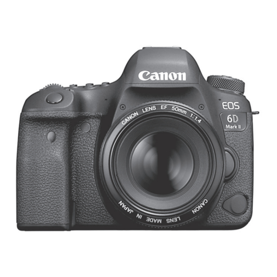 Canon EOS 6D Mark II Manuales