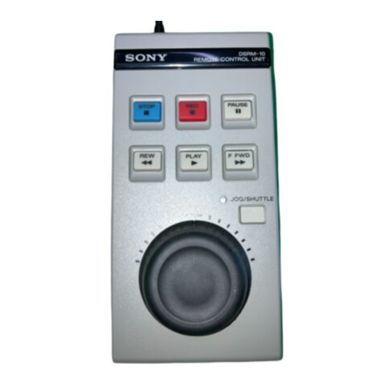 Sony DSRM-10 Manual De Instrucciones