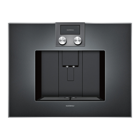 Gaggenau CM450710 Instrucciones De Instalación