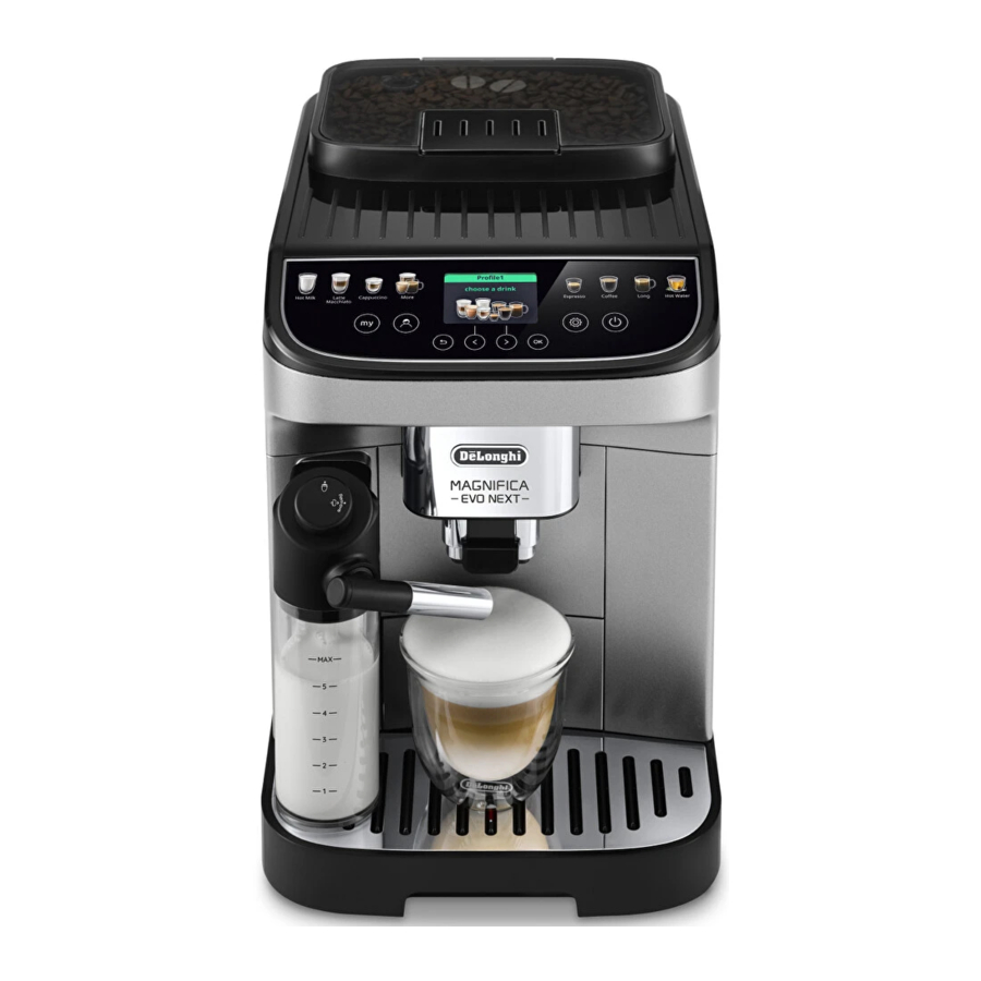 Manual de DeLonghi MAGNIFICA EVO NEXT ECAM31080 / ECAM31080SB