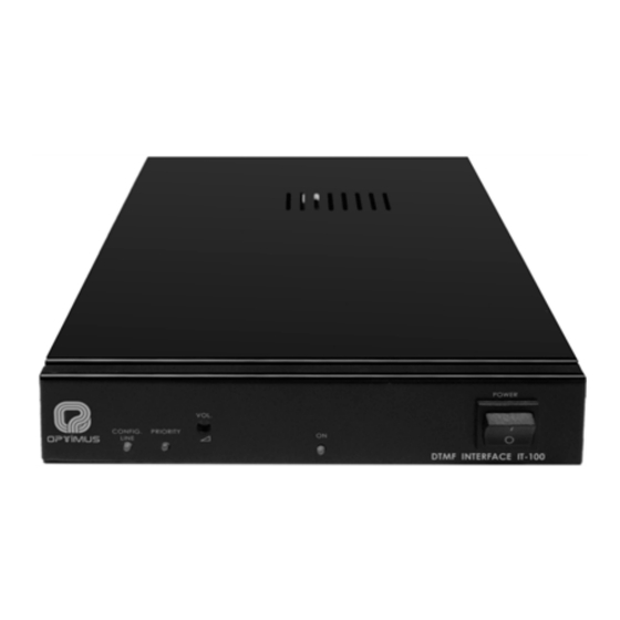Opvimus IT-100 Manual De Instrucciones
