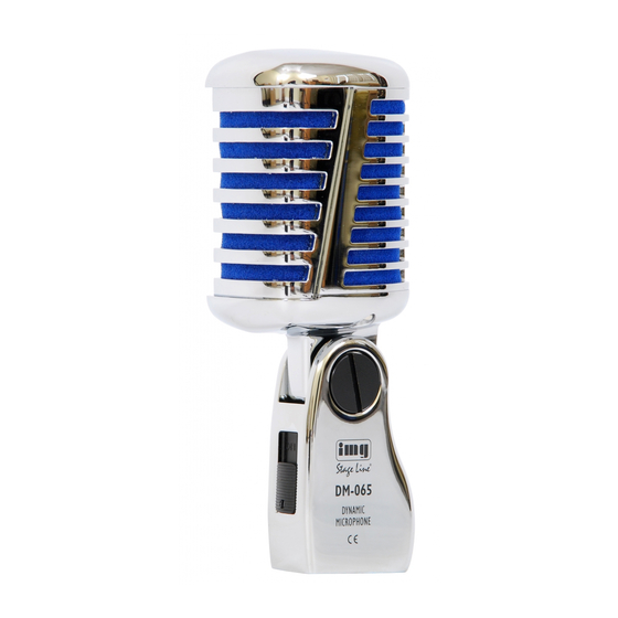 Monacor International IMG STAGELINE DM-065 Manual De Instrucciones