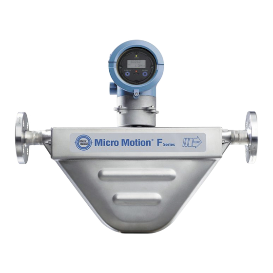 Emerson Micro Motion F Serie Instrucciones De Instalación