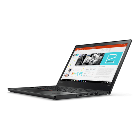 Lenovo ThinkPad T470 Guia Del Usuario